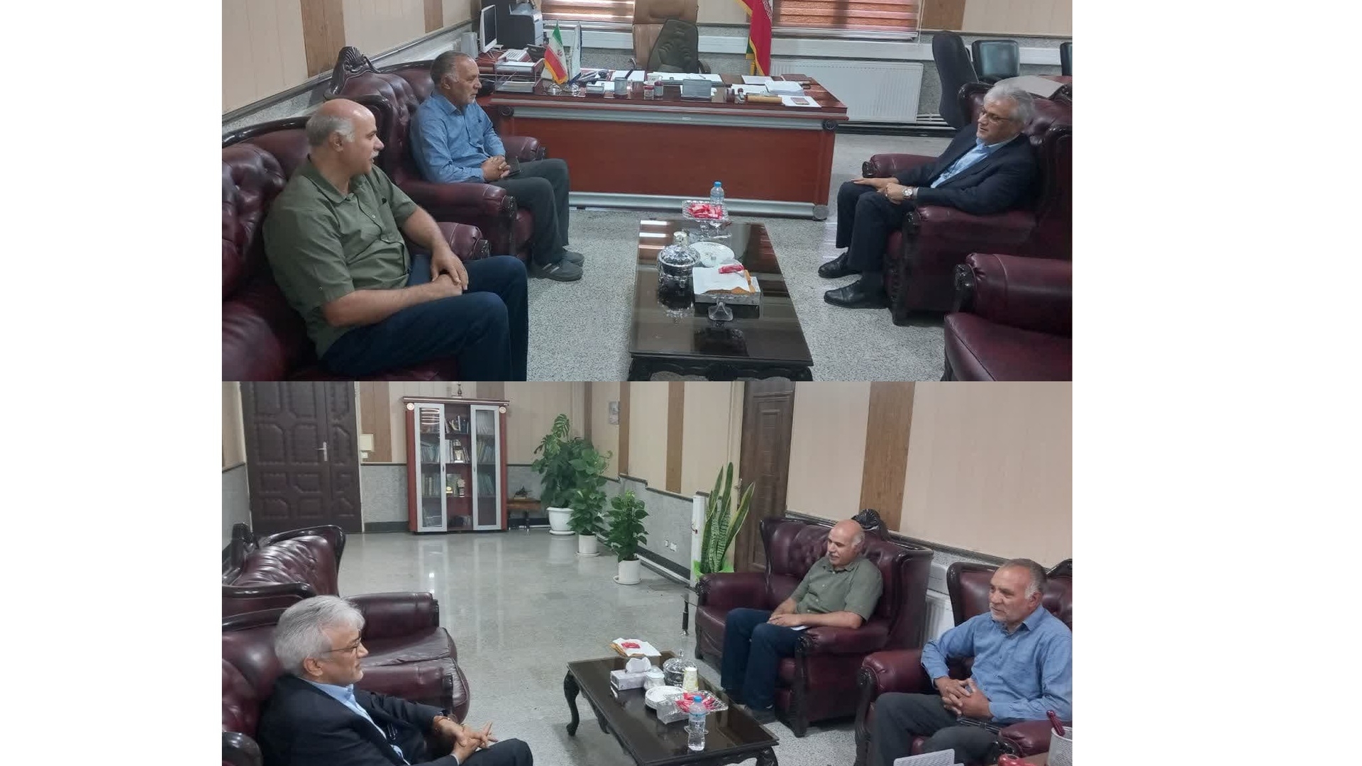 دیدار دهیار و عضو شورای روستای بریه با سرپرست فرمانداری زرندیه
