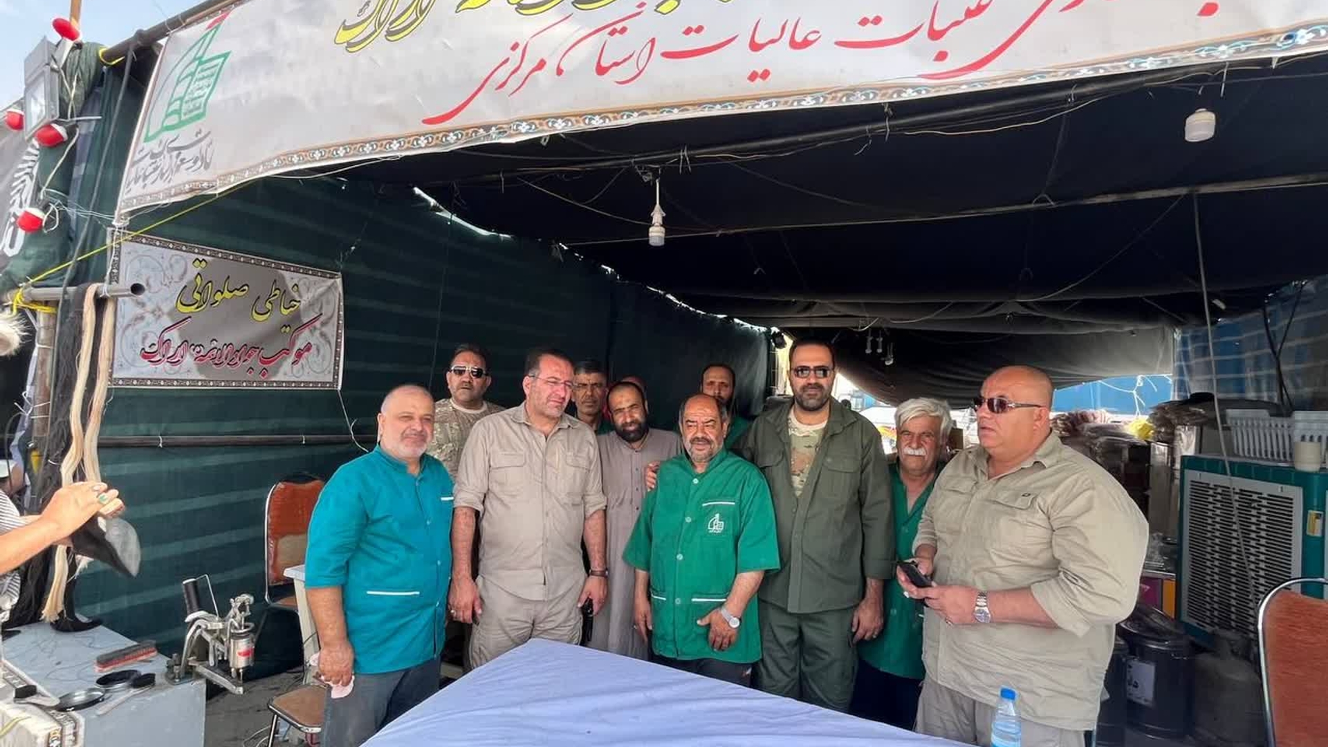 بازدید میدانی مدیر کل پدافند غیرعامل و رئیس ستاد اربعین استان در مقر مهران از پایانه مرزی مهران