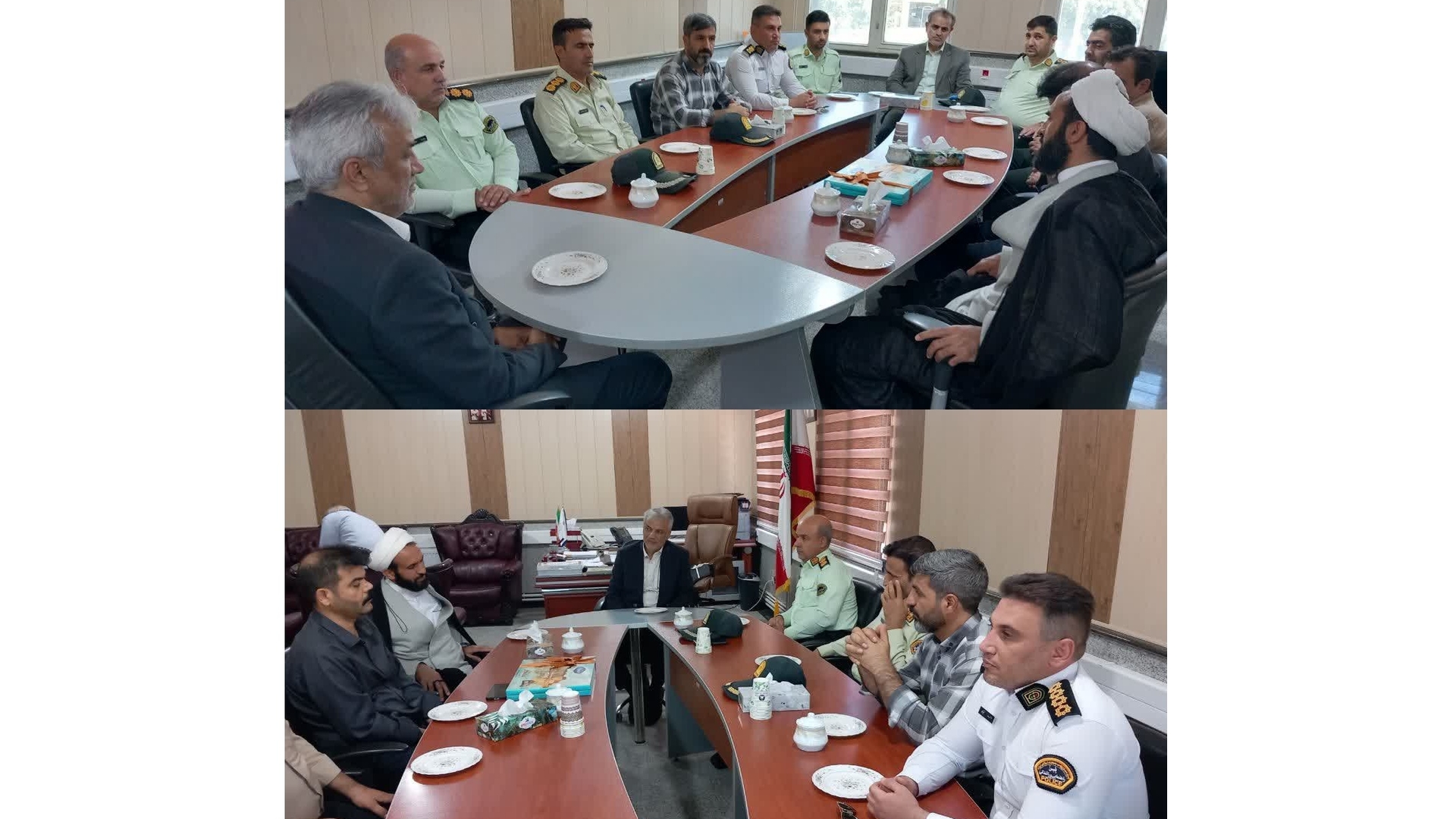 دیدار فرمانده انتظامی شهرستان زرندیه با فرماندار