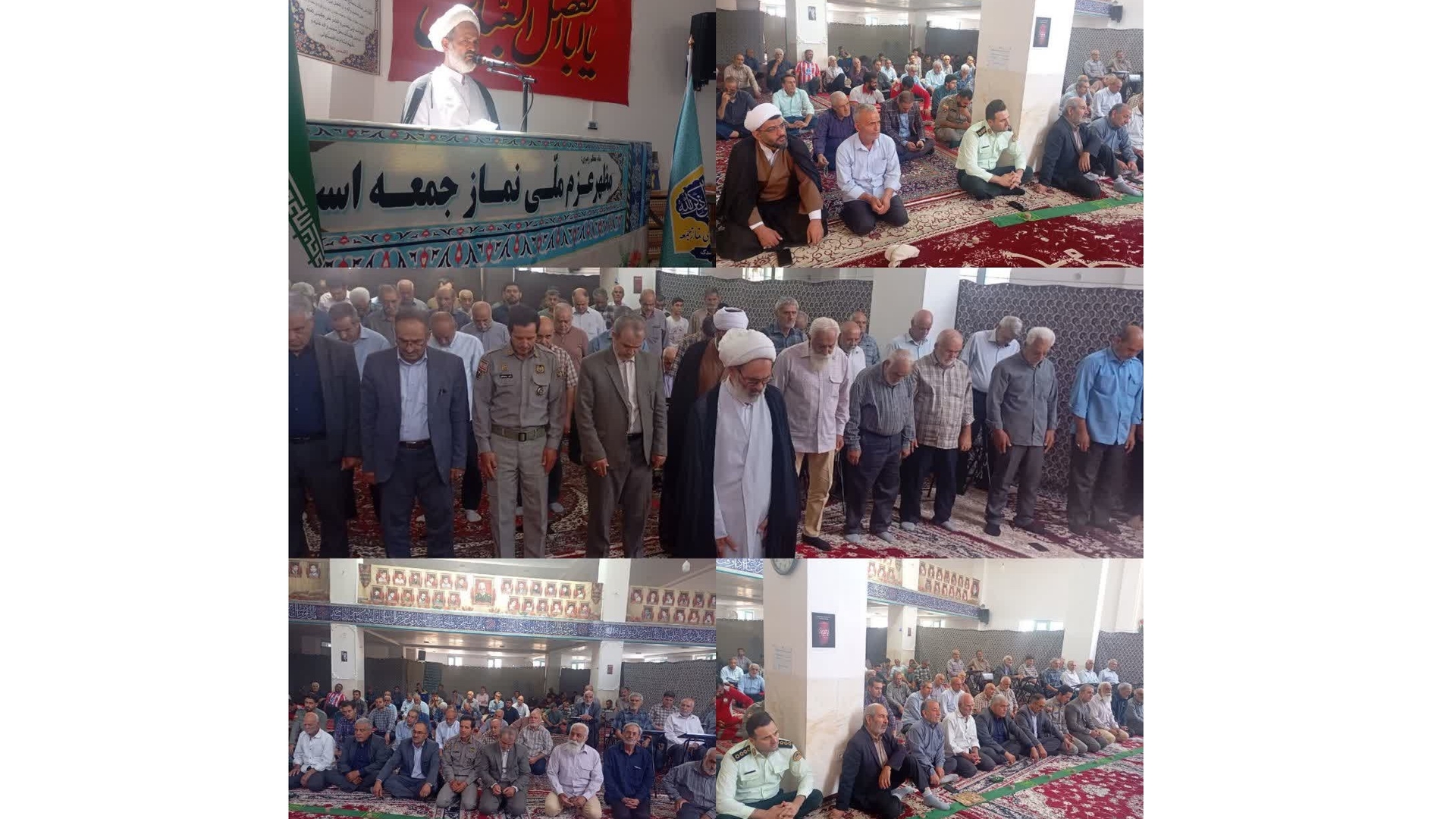 سرپرست معاونت سیاسی، امنیتی و اجتماعی فرمانداری در نماز عبادی سیاسی جمعه پرندک حاضر شد