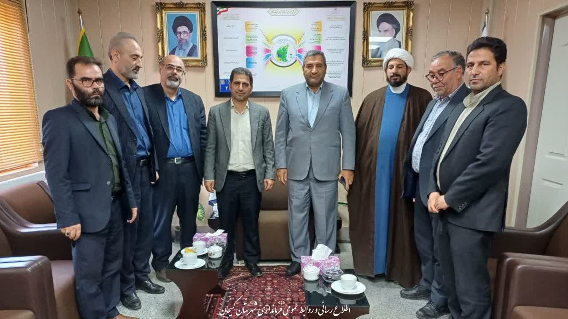 🔻برگزاری جلسه معارفه مدیر جدید ناحیه گاز رسانی شهرستان کمیجان