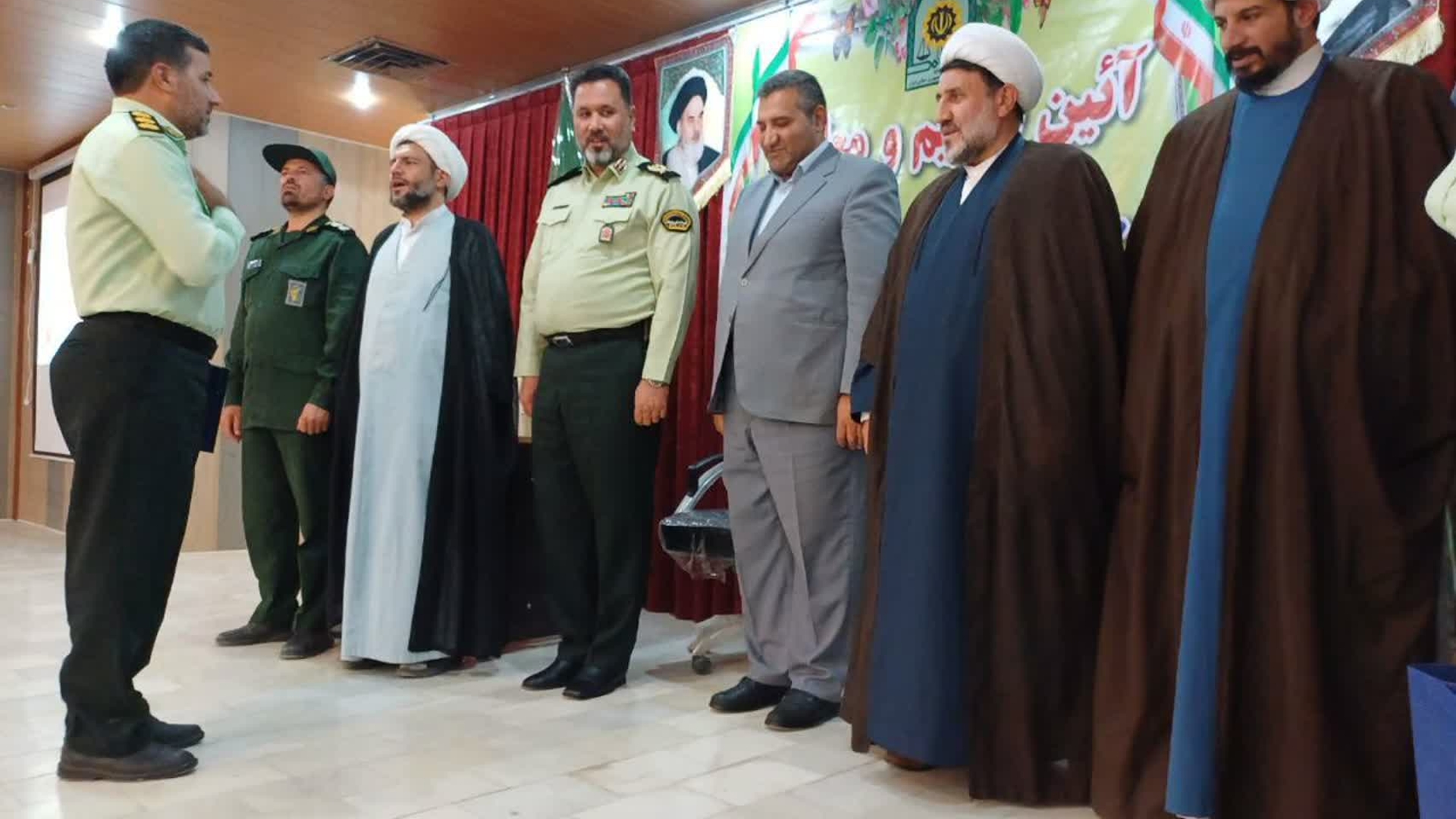 🔻برگزاری مراسم تکریم و معارفه فرمانده انتظامی شهرستان کمیجان