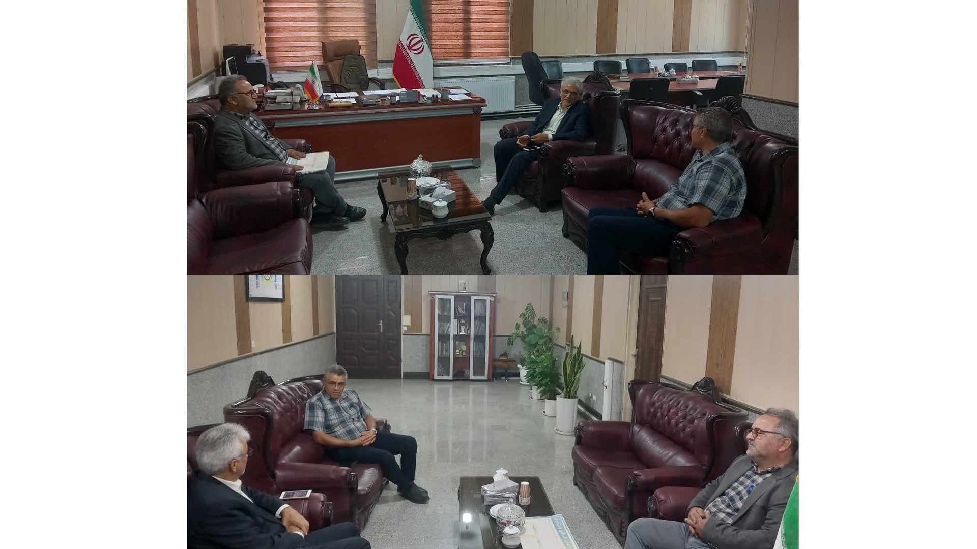دیدار رئیس و نائب رئیس انجمن صنفی رانندگان با فرماندار زرندیه