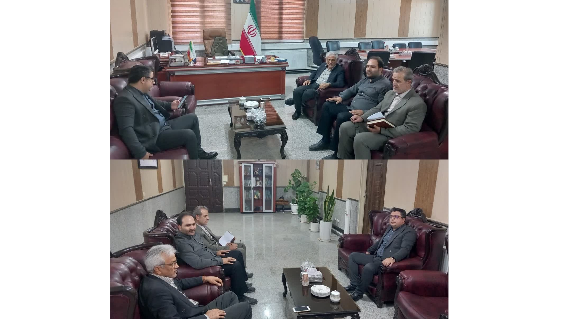 دیدار سرپرست جدید اداره صنعت، معدن و تجارت و رئیس اتاق اصناف شهرستان زرندیه با فرماندار