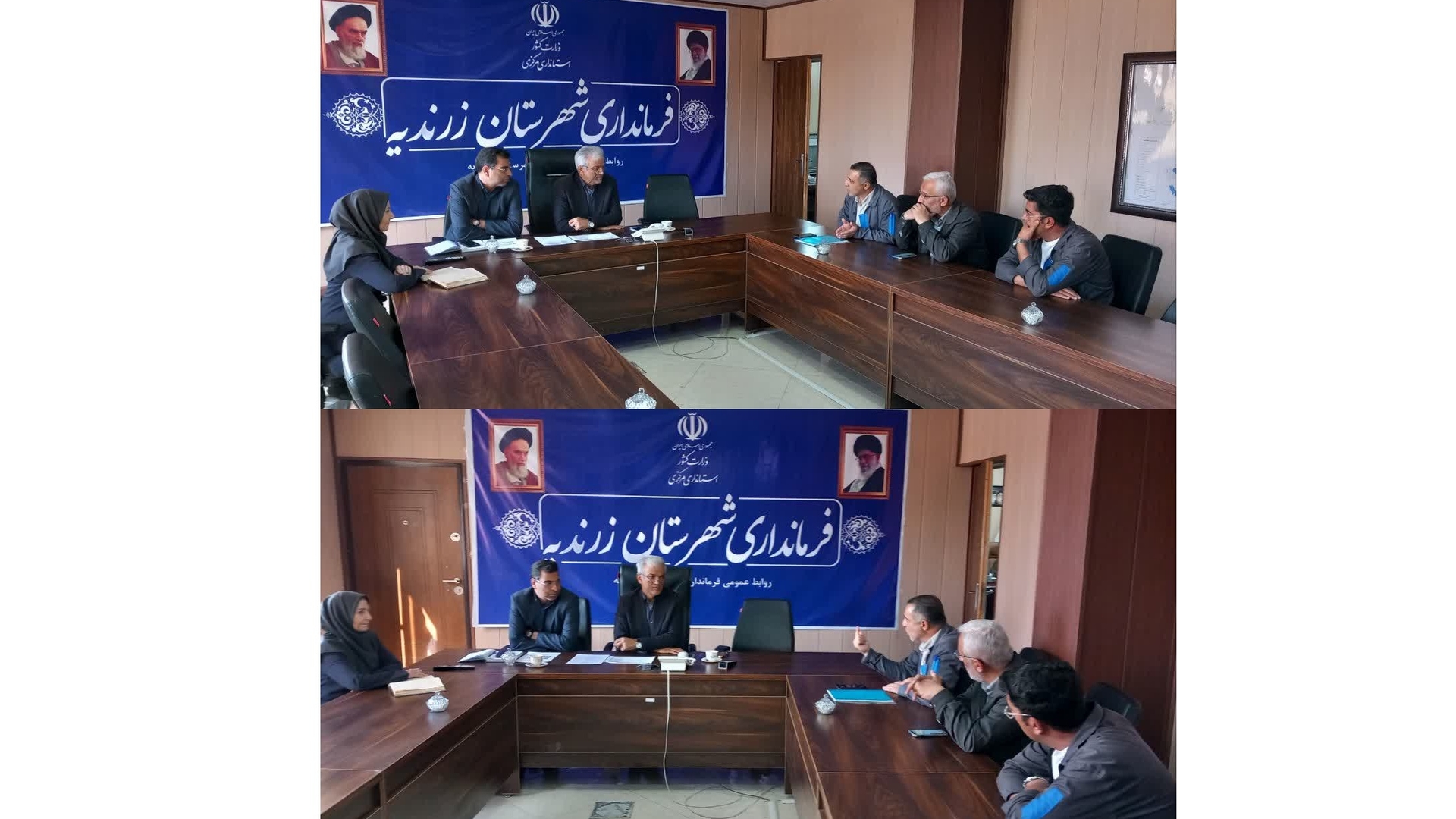 فرماندار زرندیه مشکلات شرکت کاغذسازی پیشگامان صنعت را بررسی کرد