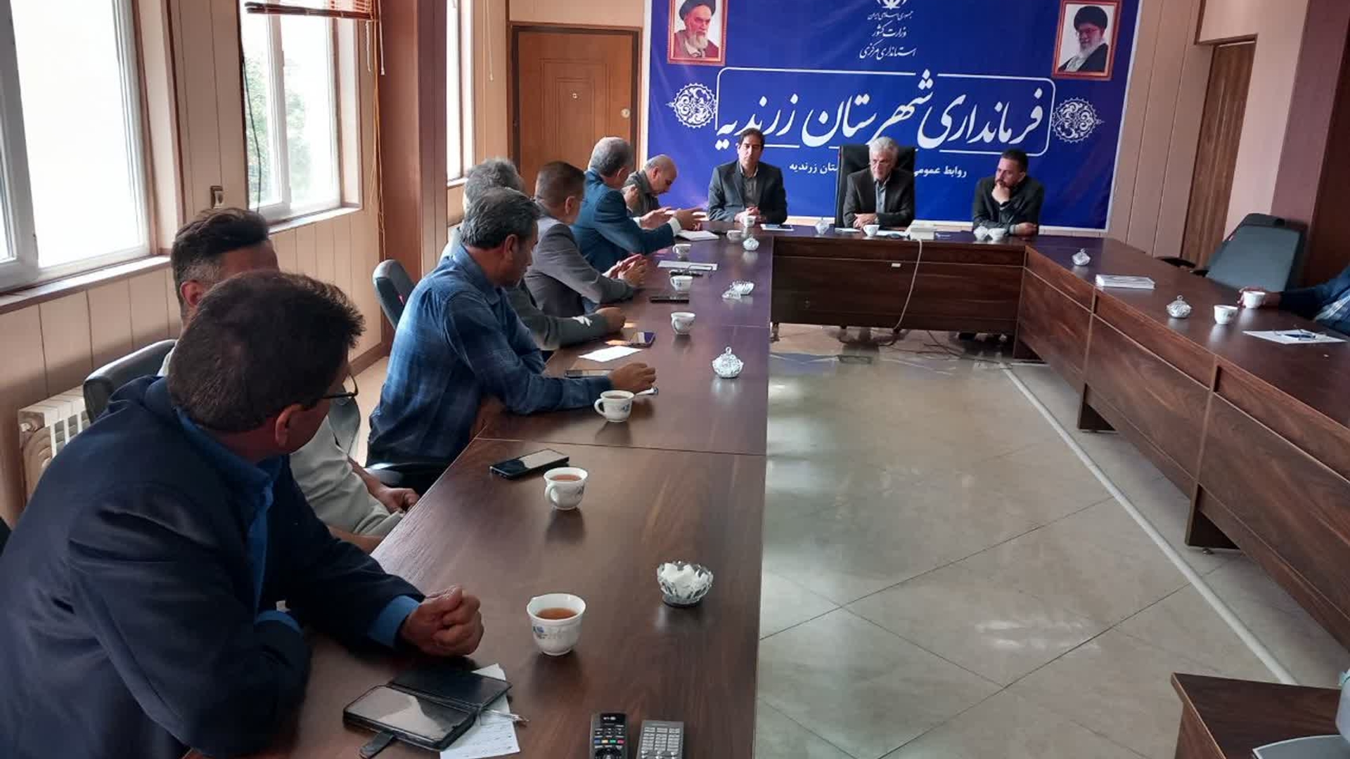 جلسه رفع موانع اجرای اعلام بار مجازی در شهرستان زرندیه برگزار شد
