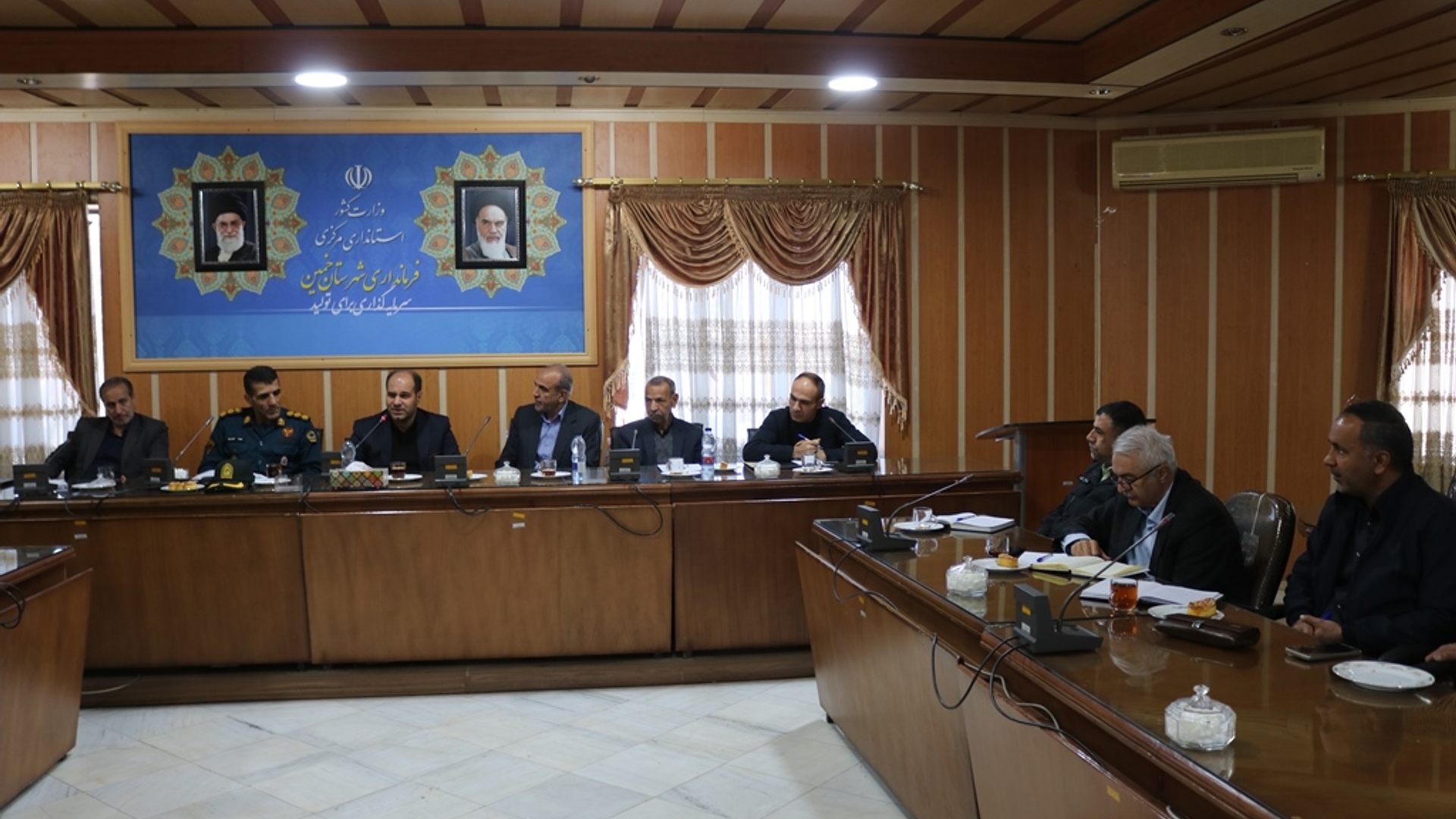 جلسه مجمع خیرین امنیت ساز شهرستان خمین برگزار شد