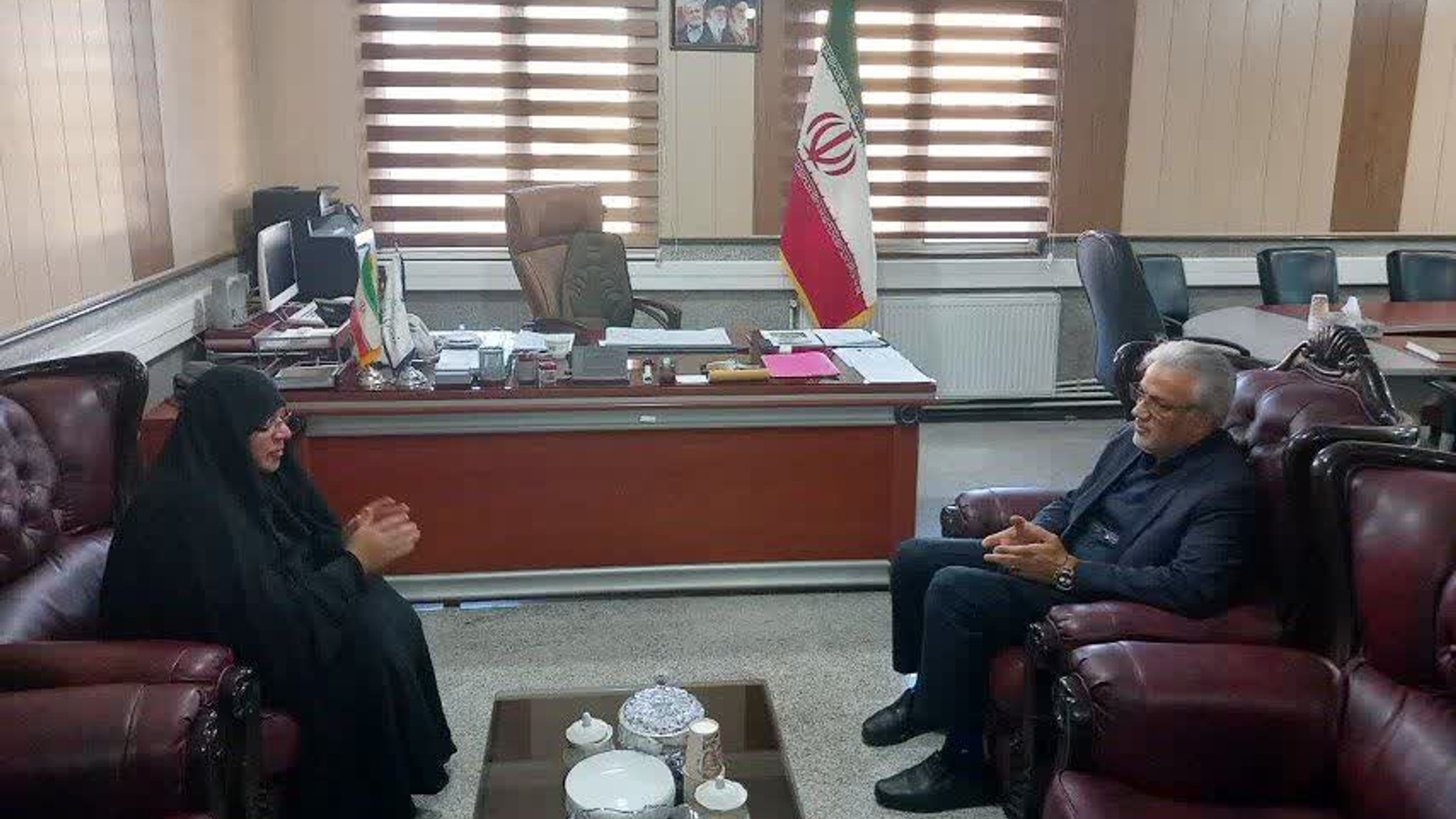 دیدارمدیرکل امور زنان و خانواده استانداری مرکزی با فرماندار زرندیه