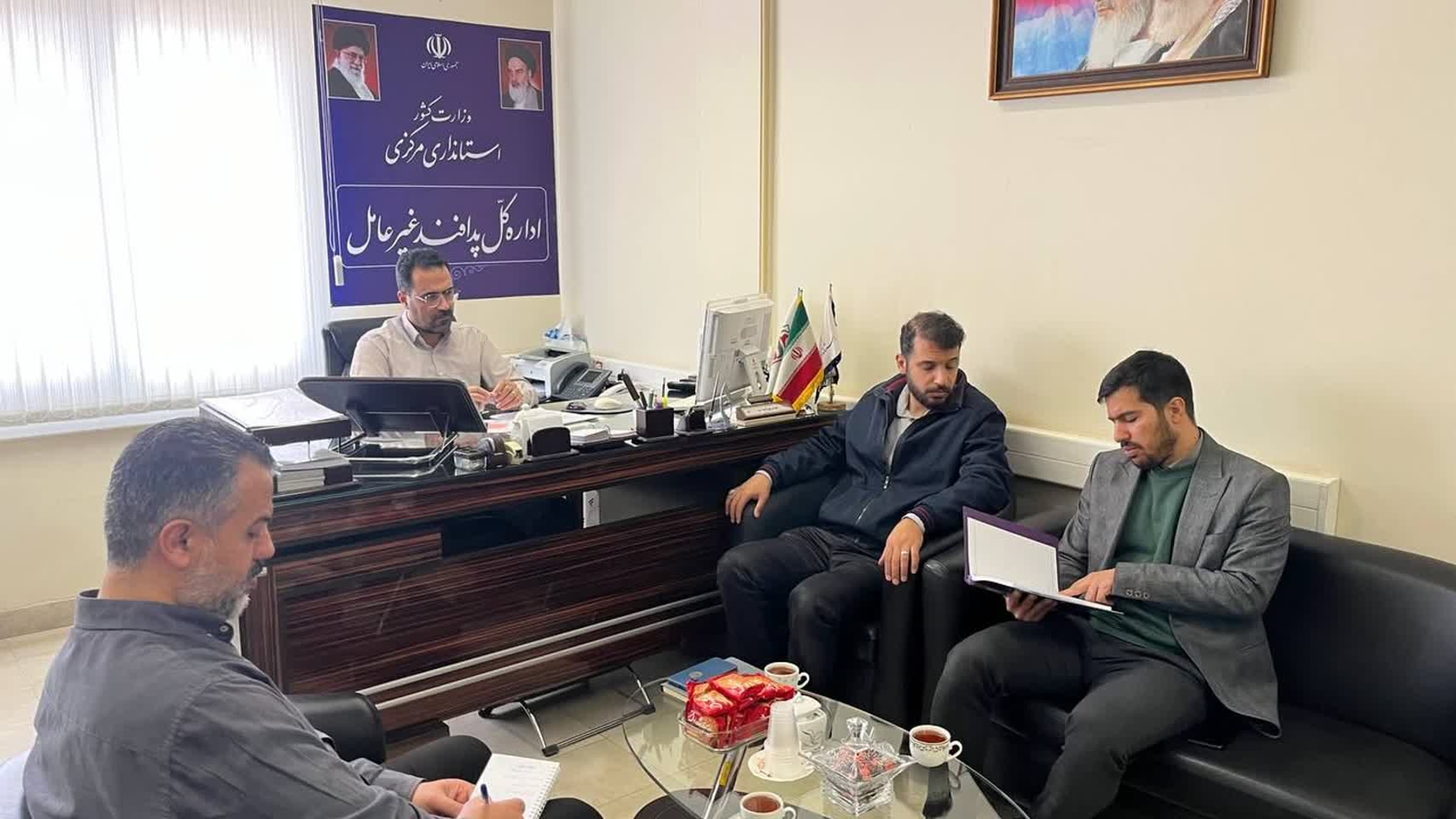 نشست مدیرکل پدافند غیرعامل استان با مسئول بسیج مهندسین استان