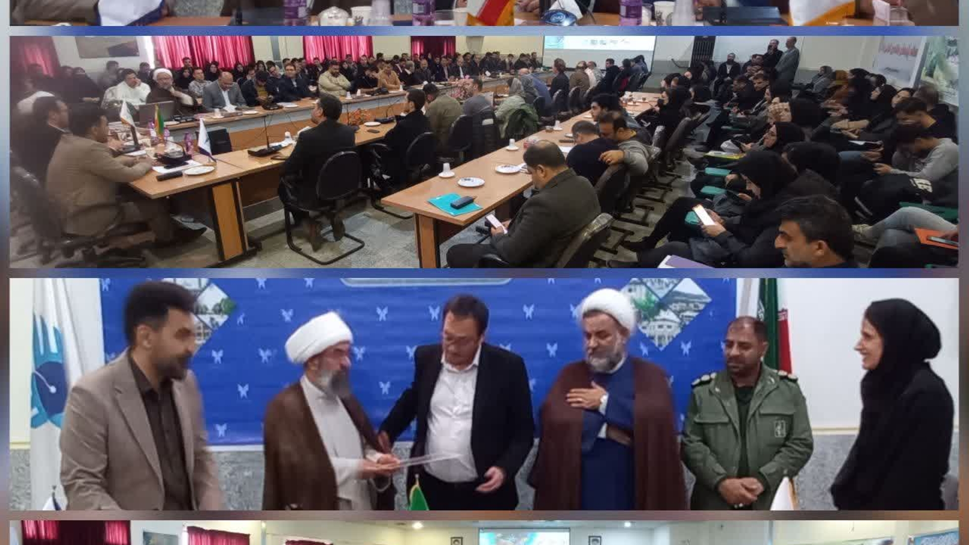 مراسم گرامیداشت مقام دانشجو همزمان با ولادت حضرت فاطمه زهرا (س)  به نحو باشکوه  در واحد نراق برگزار شد
به همت دانشگاه آزاد اسلامی واحد نراق مراسم گرامیداشت روز دانشجو همزمان با   ولادت حضرت زهرا (س) و تولد حضرت امام (ره)  و هفته پژوهش،به نحوی باشکوه و با خیل عظیمی از دانشجویان   با حضور حجت الاسلام و المسلمین نکویی ماهانی امام جمعه شهرستان دلیجان، حجت الاسلام و المسلمین عینلو امام جمعه نراق، مهندس مازیار گلشن فرماندار شهرستان دلیجان ؛  جناب سرهنگ محسن صادقی فرمانده ناحیه مقاومت بسیج شهرستان دلیجان ؛ ریاست شورای شهر نراق و با حضور پرشور در سالن شهید مطهری  واحد نراق برگزار شد.
در ابتدای مراسم دکتر بهرامی، ریاست واحد نراق ضمن خیر مقدم به مهمانان و دانشجویان، میلاد حضرت زهرا (س) و حضرت امام خمینی (ره)، روز دانشجو، روز زن و مادر و هفته پژوهش را تبریک گفت و همزمانی این مناسبت ها را حاوی پیامی دانست که  دانشجویان باید سیره فاطمی را الگوی خود قرار دهند و با علم خود و با محور قرار دادن پژوهش به دنبال حل مشکلات جامعه باشند.
در ادامه جناب سرهنگ صادقی فرمانده ناحیه مقاومت بسیج شهرستان ضمن تبریک ایام و تشکر از ریاست واحد نراق به دلیل برگزاری چنین مراسم هایی گفت وظیفه استاد و دانشجو امیدآفرینی در جامعه است و یکی از انتظاراتی که از دانشجویان می رود این است که برای حل کردن مشکلات جامعه مطالبه گر و برای دشمنان میهن بیم آفرین باشند.
مهندس گلشن  فرماندار سختکوش و پرتلاش شهرستان نیز در سخنانی ایام را به حاضران تبریک گفت و از دانشجویان خواست که همچون دانشجویان سال 1332 آزاد اندیش و آزادی خواه و مطالبه گر باشند. وی  گفت امید می رود فضای همدلی و وفاقی که بعد از جنگ 12 روزه در کشور شکل گرفت پایدار بماند و فرهیختگان و دانشجویان کشور با شرکت کردن در انتخابات سال آینده شوراها شور و تفکر نو به جامعه تزریق کنند.