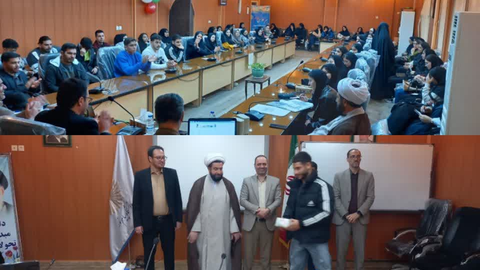 مراسم روز دانشجو در دانشگاه پیام نور مرکز دلیجان

به مناسبت گرامیداشت روز دانشجو، مراسمی با حضور مهندس گلشن فرماندار وجمعی از مسئولان، کارکنان و دانشجویان در دانشگاه پیام نور مرکز دلیجان برگزار شد.
در آغاز برنامه، دکتر شفیعی رئیس دانشگاه، ضمن خیرمقدم به حاضران، از حضور فرماندار شهرستان دلیجان  مهندس گلشن،  اعتمادفر کارشناس فرمانداری و  اسماعیلی رئیس اداره منابع طبیعی قدردانی کرد.

سپس مهندس گلشن فرماندار شهرستان دلیجان با اشاره به اهمیت و پیشینه‌ی ۱۶ آذر، این روز را نماد آگاهی، مسئولیت‌پذیری و مطالبه‌گری دانشجویان دانست و نقش آنان را در رشد علمی و فرهنگی جامعه برجسته خواند.

در ادامه، از دانشجویان برگزیده مسابقات فرهنگی و ورزشی با اهدای هدایا تقدیر شد و فضای مراسم رنگ و بوی نشاط و هم‌دلی به خود گرفت.

این برنامه در فضایی صمیمانه با ثبت عکس یادگاری به پایان رسید.