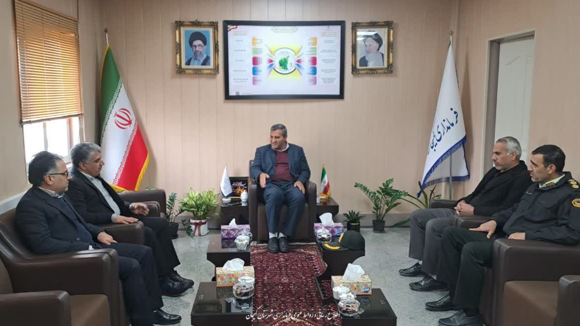 🔻دیدار مدیرکل ثبت احوال استان مرکزی با فرماندار شهرستان کمیجان