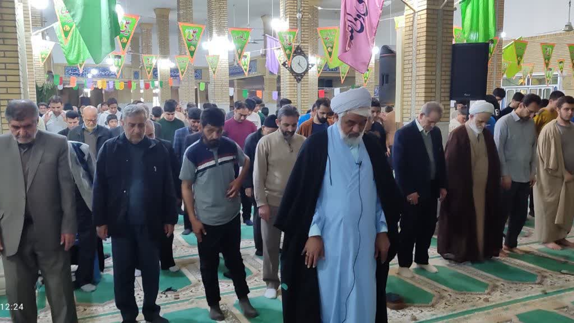 دیدار امام جمعه و سرپرست معاونت سیاسی فرمانداری زرندیه با معتکفین مسجد صاحب‌الزمان (عج) مأمونیه