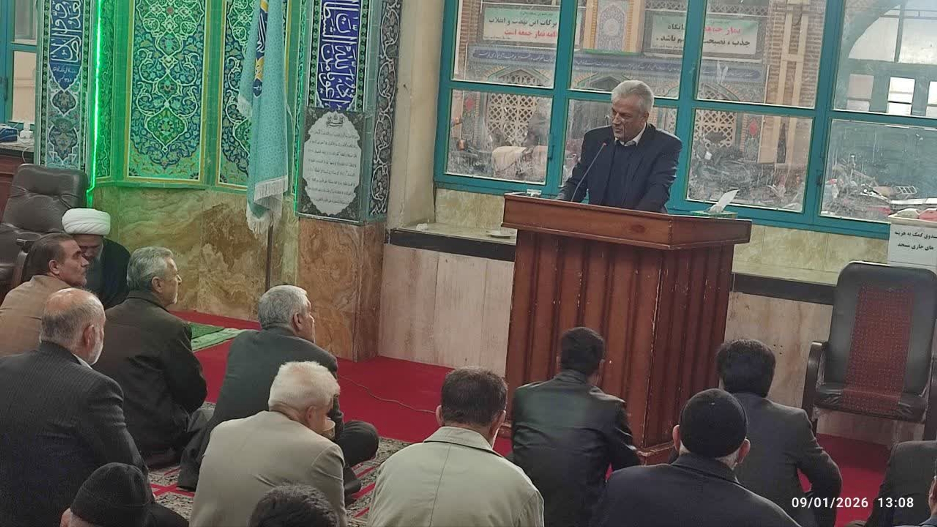 سخنرانی فرماندار زرندیه در نماز جمعه بخش زاویه