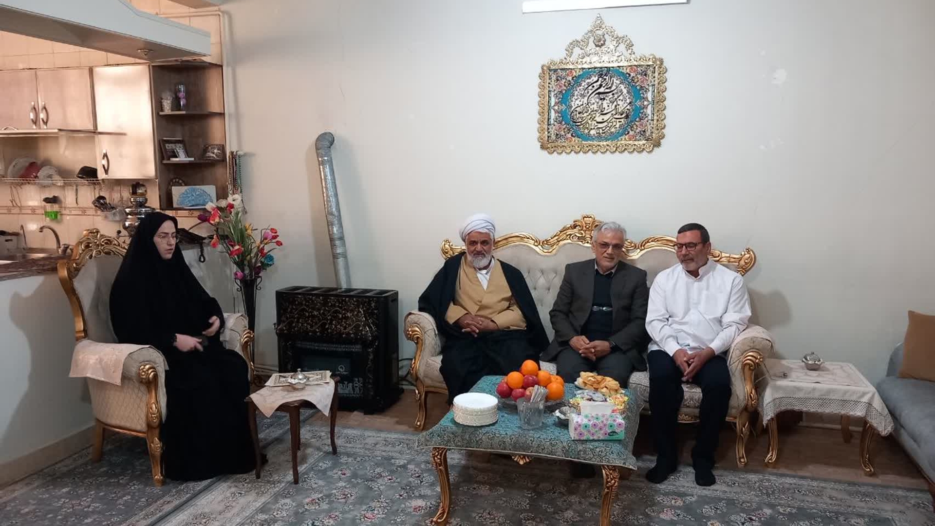 تجلیل از جانباز ۲۵ درصد نعمت یزدی به مناسبت روز جانباز