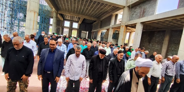 گزارش تصویری نماز جمعه ۲۴ مردادماه ۱۴۰۴ شهرستان خنداب با حضور فرماندار