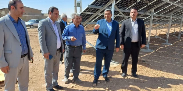 🔻 بازدید  از نیروگاه خورشیدی در حال بهره‌برداری