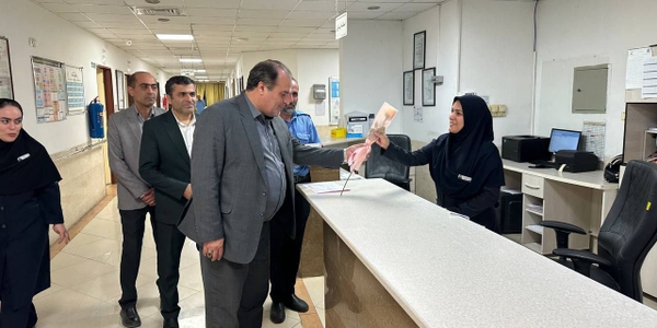 بازدید فرماندار از بیمارستان حضرت فاطمه(س) به مناسبت روز پرستار