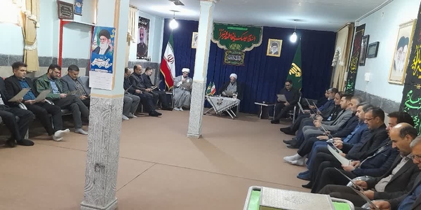 🔘 برگزاری جلسه درس اخلاق و سوگواره فاطمی در دفتر امام جمعه خنداب