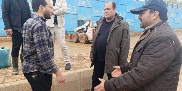 حضور میدانی دکتر سید مهدی حسینی معاون استاندار و فرماندار ویژه شهرستان ساوه در زیرگذر امام رضا(ع) و بررسی روند پیشرفت کار ستاد بحران بعد از بارندگی و سیلاب