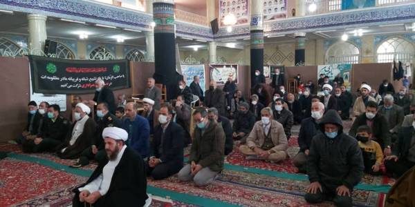 حضور سرپرست فرمانداری شهرستان آشتیان در نماز عبادی سیاسی جمعه