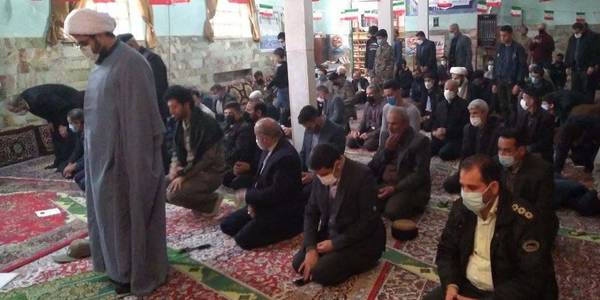 نماز عبادی - سیاسی جمعه 6اسفند ماه شهر جاورسیان