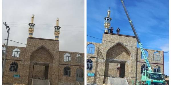 بازدید فرماندار محترم شهرستان از روند ساخت مسجد روستای ذادق آباد