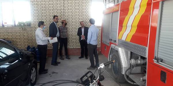 بازدید از مرکز آتش نشانی شهرک صنعتی شهید حبیبی نخجیروان شهرستان محلات