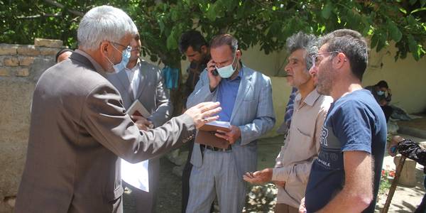 فرماندار از روستای رشید آباد شهرستان خمین بازدید کرد