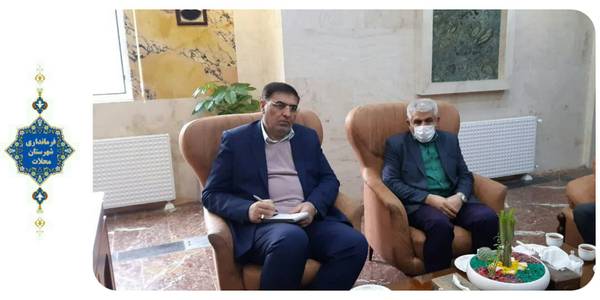 دیدار اعضای شورای اسلامی شهرستان محلات با مهندس ساعدی