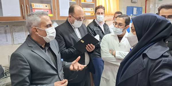 حضور تیم بازرسی دفتر در بیمارستان مهر شهرستان خنداب