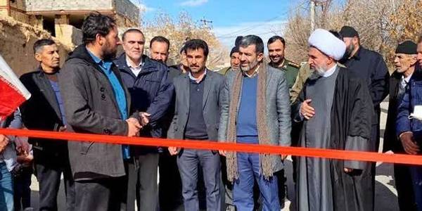 افتتاح  پروژه آسفالت معابر روستای رحمت آباد