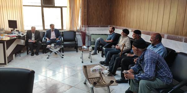 جلسه جمعی از اعضای شوراهای اسلامی و دهیاران با بخشدار و سرپرست جهاد کشاورزی