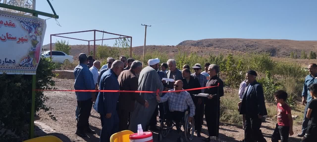 لوله گذاری آب کشاورزی روستای ورامه به بهره برداری رسید