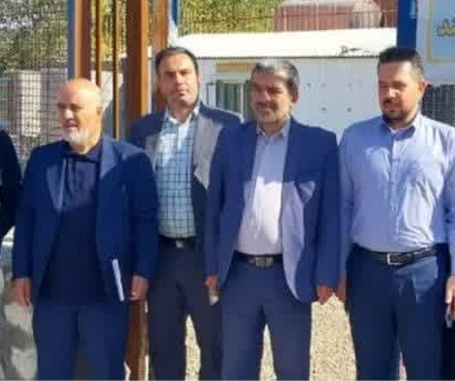 بازدید فرماندار از روستای بلوبند  بررسی مسیل رودخانه