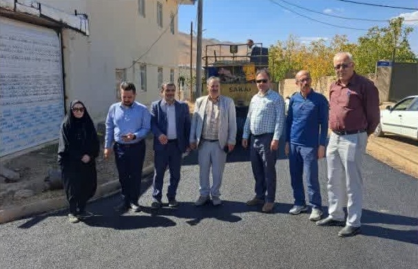بازدید میدانی از پروژه جدول گذاری ، زیرسازی و آسفالت روستای چهارحد