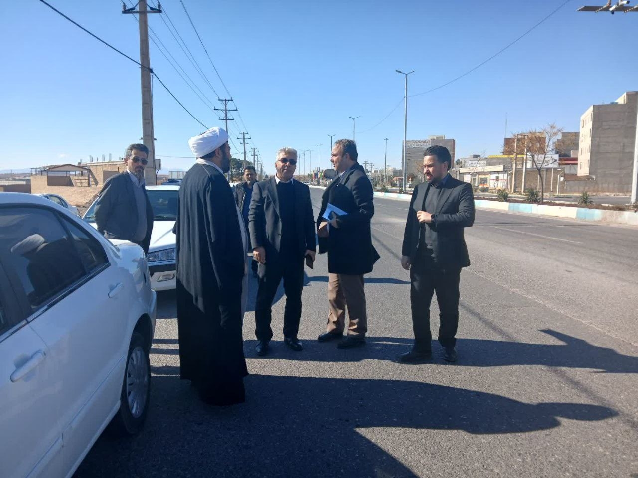 بازدید از مسیر دسترسی سه راه حکیم آباد شهرستان زرندیه