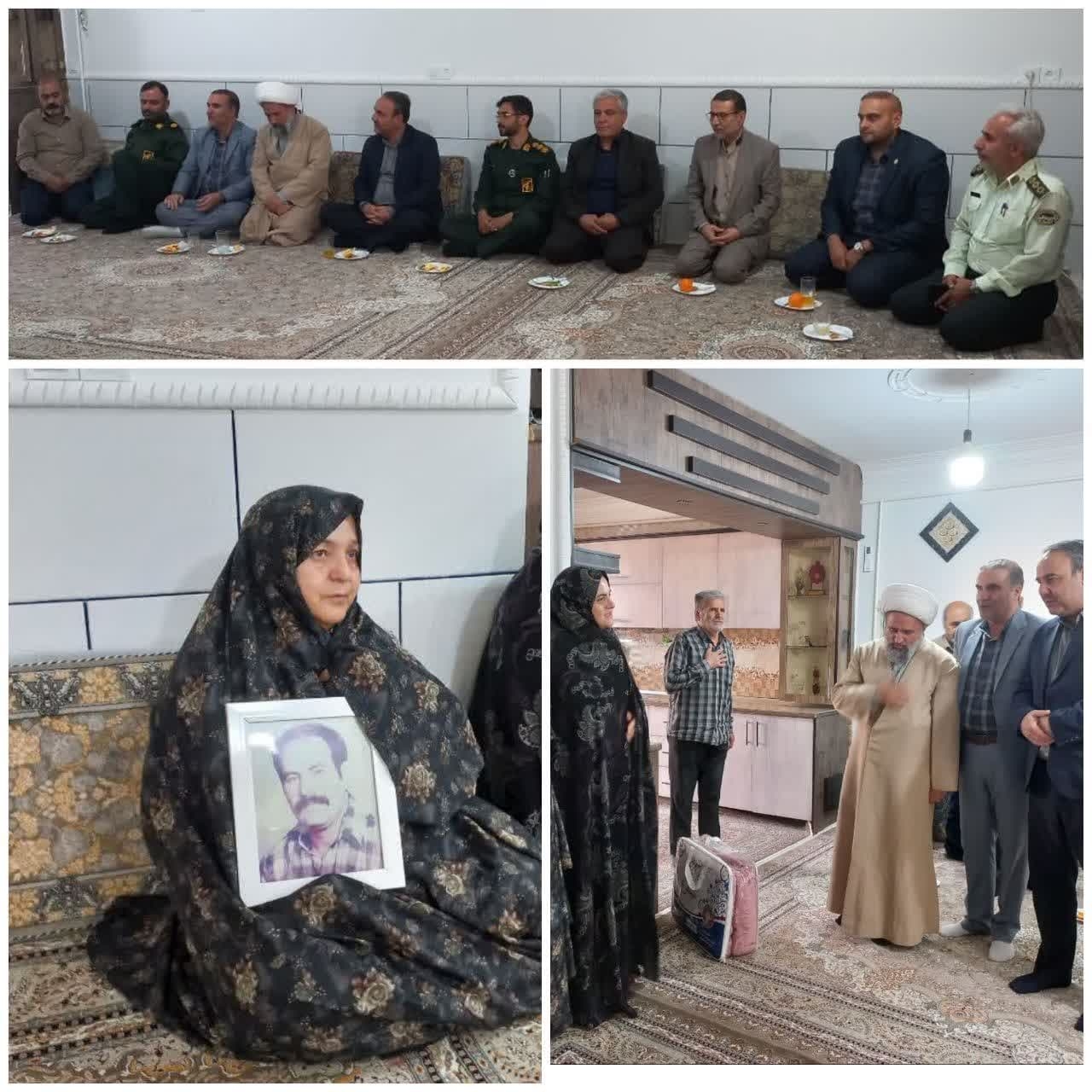 دیدار با خانواده معظم شهید ایرج آبرسان در روستای  قاسم آباد